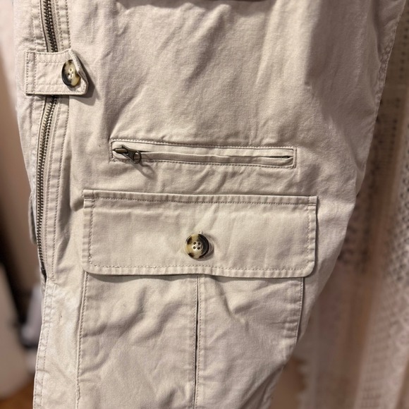 LL Bean Mens Fishing Vest Utility Pocket Safari Khaki Large - Picture 7 of 10